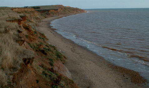 View across Brook Chine towards Sudmoor Pt.